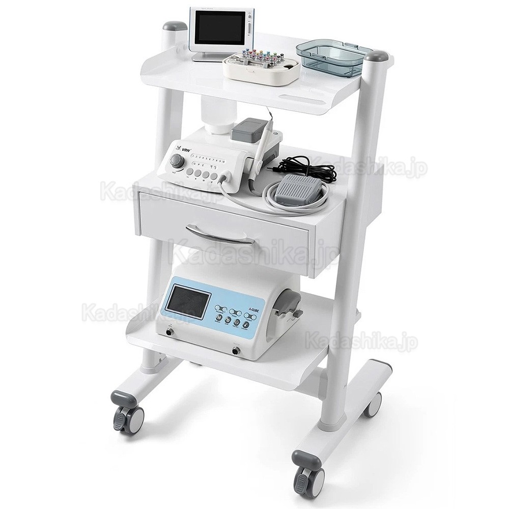 Dentech T3-4 モバイル歯科用トロリーカート（収納キャビネット付き）